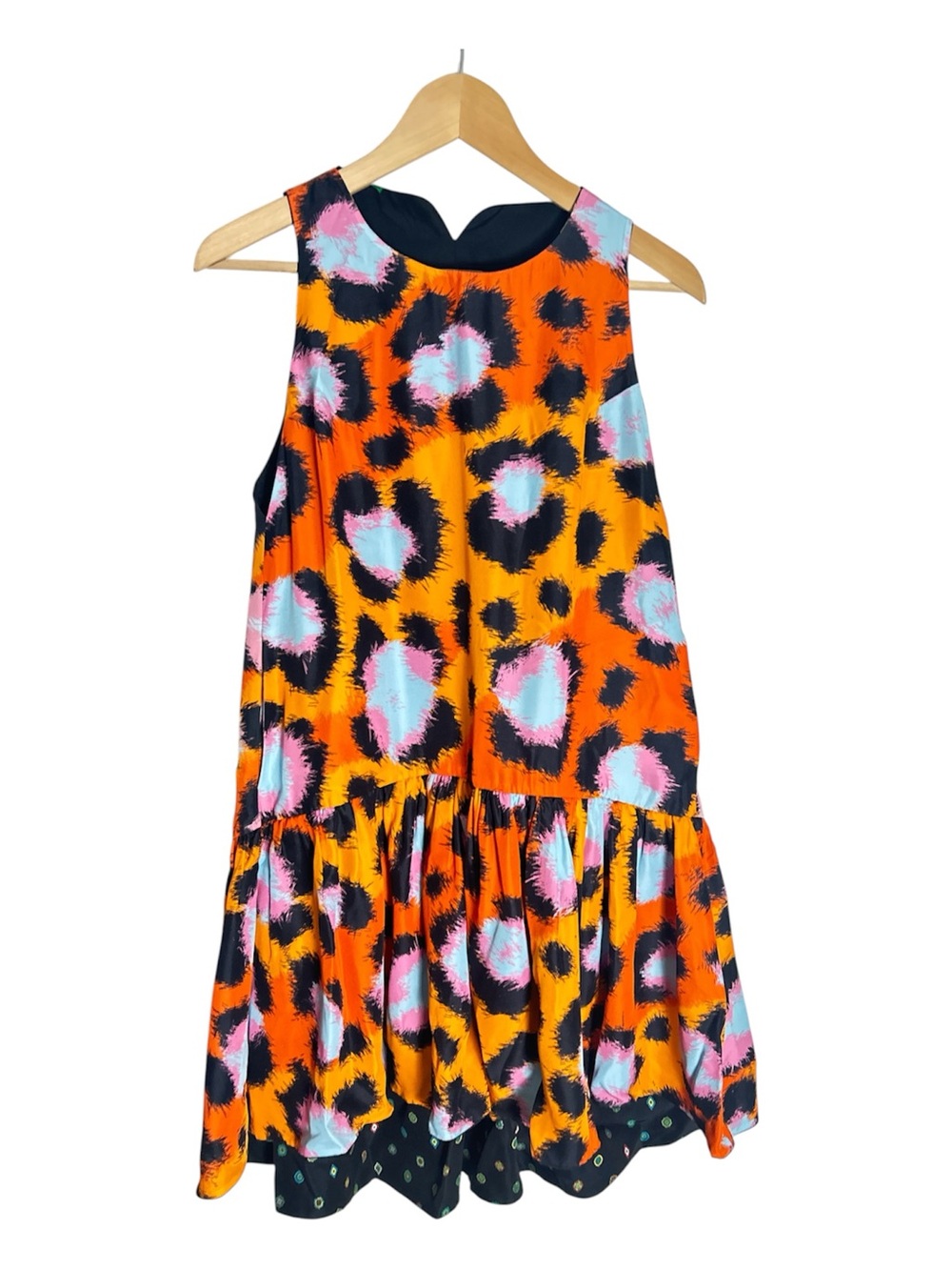 Kenzo x H & M Reversible Geometric High Low Dress Size 4 - Picture 2 of 13